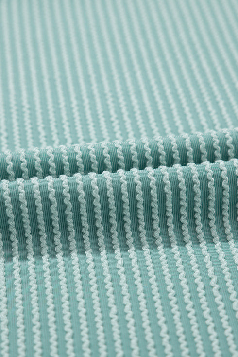 Rib Textured Colorblock T Shirt