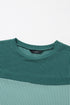 Rib Textured Colorblock T Shirt
