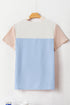 Rib Textured Colorblock T Shirt