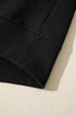 Ribbed Baggy Drop Shoulder Pullover And Short Sets