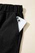Ribbed Baggy Drop Shoulder Pullover And Short Sets