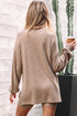 Ribbed Balloon Sleeve Pullover And Biker Short Set