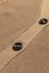 Ribbed Button Front V Neck Sleeveless Sweater Vest