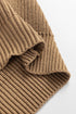 Ribbed Button Front V Neck Sleeveless Sweater Vest