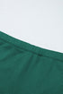 Ribbed Contrast Trim Adjustable Strap Two Piece Swimwear