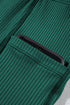 Ribbed Contrast Trim Adjustable Strap Two Piece Swimwear