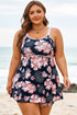 Ribbed Contrast Trim Adjustable Strap Two Piece Swimwear