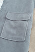 Ribbed Corduroy Button Front Long Sleeve Shacket