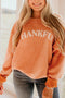 Ribbed Corduroy Oversized Sweatshirt