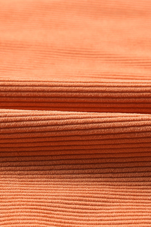 Ribbed Corduroy Oversized Sweatshirt