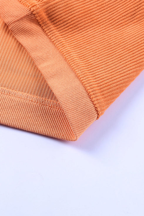 Ribbed Corduroy Oversized Sweatshirt