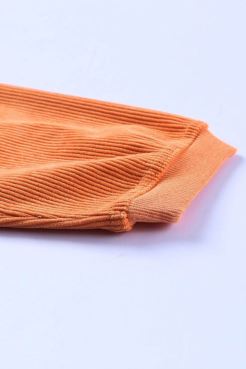 Ribbed Corduroy Oversized Sweatshirt