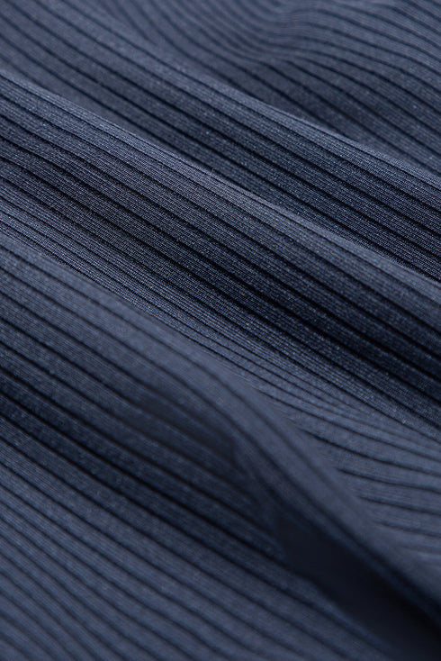 Ribbed Edge Pocketed Lined Active Swim Dress