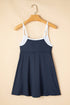 Ribbed Edge Pocketed Lined Active Swim Dress
