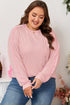 Ribbed Exposed Seam Chest Pocket Corded Long Sleeve Top