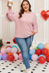 Ribbed Exposed Seam Chest Pocket Corded Long Sleeve Top