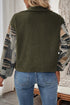 Ribbed Fleece Plaid Patchwork Corduroy Button Up Jacket