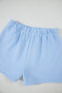 Ribbed Half Zip Ruffle Sleeve Coordinated Short Sets