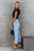 Ribbed Knit Bodice With Dotty Mesh Ruffle Sleeves Top