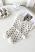 Ribbed Knit Bow Accent Crew Length Socks