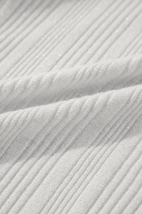 Ribbed Knit Button Front Collared Longline Cardigan