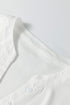 Ribbed Knit Button Placket Patchwork Three Quarter Sleeve Top