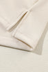 Ribbed Knit Collared Button Cuff Two Piece Lounge Set