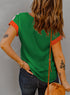 Ribbed Knit Collared Half Zip Short Sleeve Crop Top