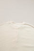 Ribbed Knit Collared Long Sleeve Relaxed Henley Top