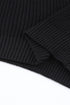 Ribbed Knit Collared V Neck Pullover Sweater