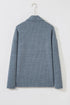 Ribbed Knit Corduroy Button Front Flap Pocket Shacket Jacket