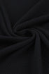 Ribbed Knit Crew Neck Sheer Sleeve Top