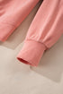 Ribbed Knit Drop Shoulder Wide Leg Lounge Pant Set