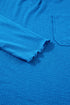 Ribbed Knit Exposed Seam V Neck Relaxed Fit Top