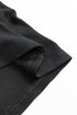 Ribbed Knit Faux Leather Ruffle Sleeve Patchwork Blouse