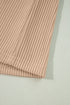 Ribbed Knit Open Front Crochet Sleeve Long Cardigan