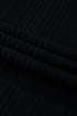 Ribbed Knit Panel Crew Neck Mini Sweater Dress