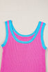 Ribbed Knit Scoop Neck Sleeveless Tank Top