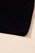Ribbed Knit Scoop Neck Sleeveless Tank Top