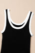 Ribbed Knit Scoop Neck Sleeveless Tank Top