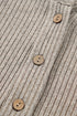 Ribbed Knit Solid Henley Kangaroo Pocket Long Sleeve Top