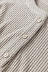 Ribbed Knit Solid Henley Kangaroo Pocket Long Sleeve Top