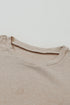 Ribbed Knit Square Neck Puff Long Sleeve Top