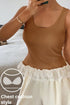 Ribbed Knit Sweet Lace Hem Tank Top