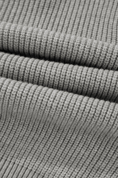 Ribbed Knit Tie Front Bow Detail Cardigan