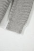 Ribbed Knit Tie Front Bow Detail Cardigan