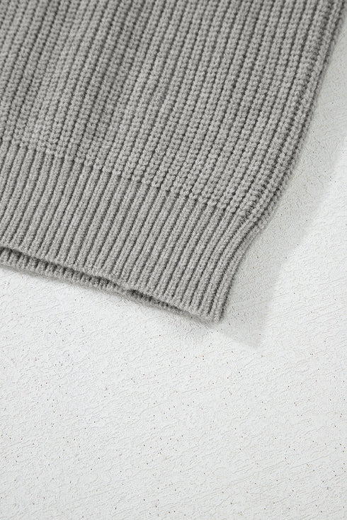 Ribbed Knit Tie Front Bow Detail Cardigan