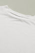 Ribbed Knit V Neck Quarter Sleeve Paneled Top