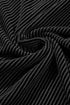 Ribbed Knit V Neck Quarter Sleeve Paneled Top