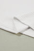 Ribbed Knit V Neck Quarter Sleeve Paneled Top